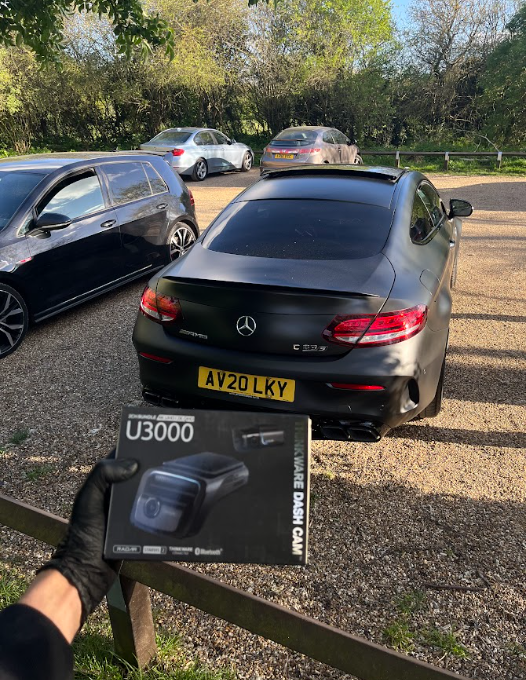 Mercedes-AMG C-Class with Viofo dashcam install