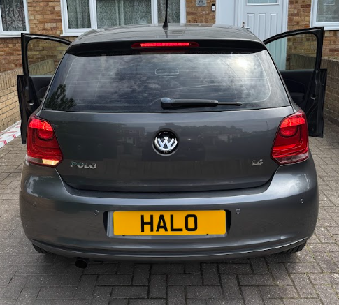 Volkswagen Polo with HALO private plate